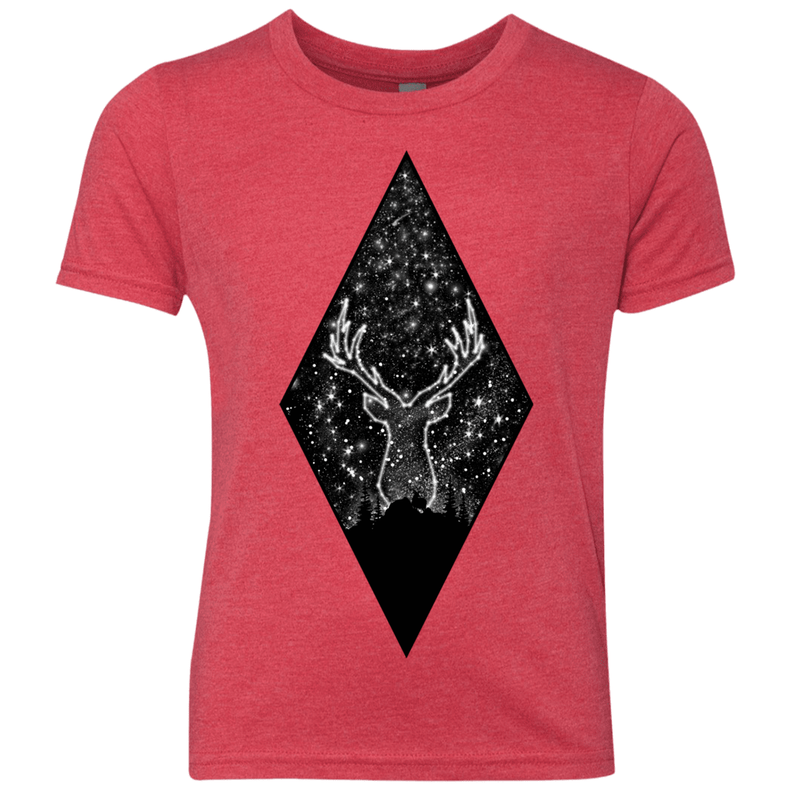 T-Shirts Vintage Red / YXS Antler Stars Youth Triblend T-Shirt