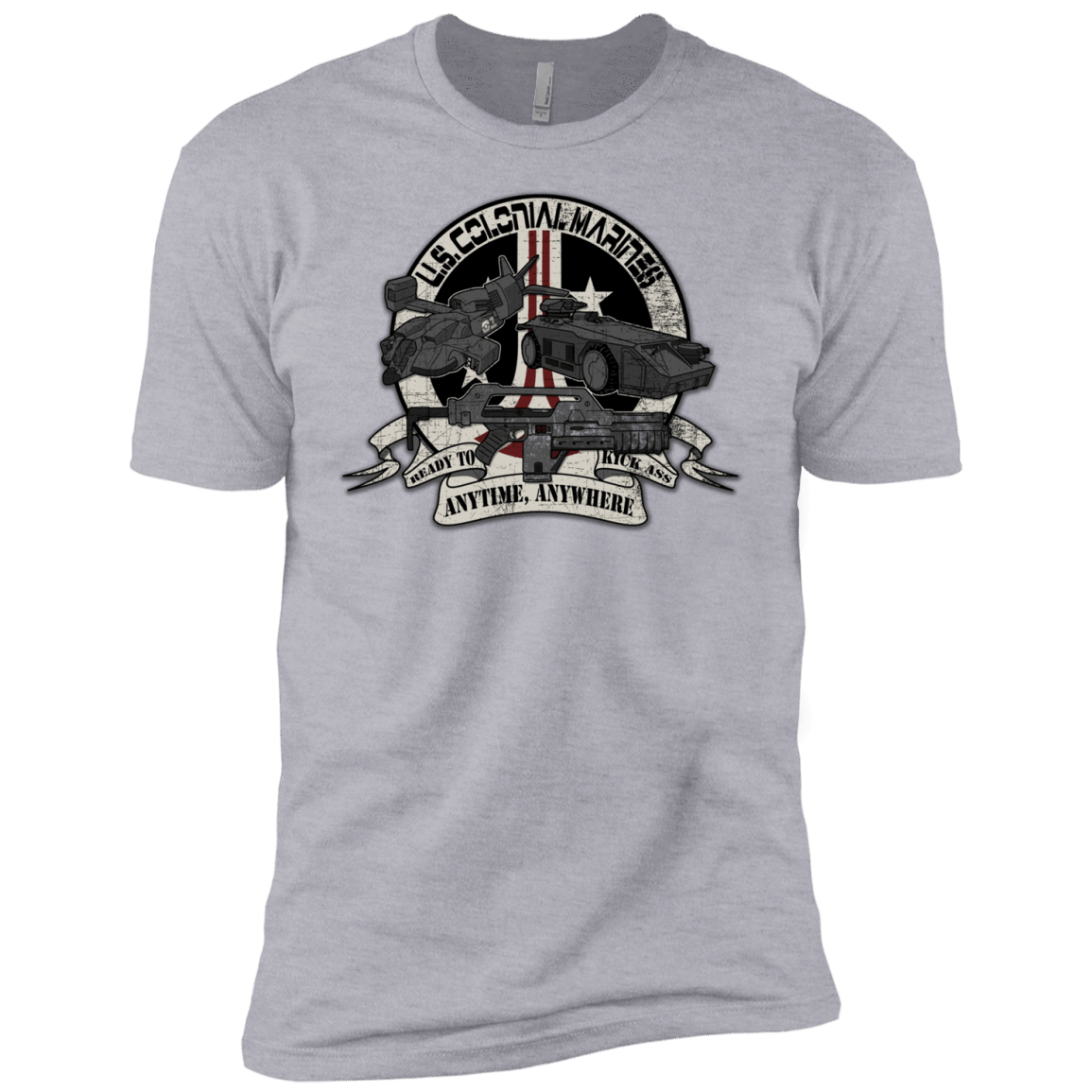 T-Shirts Heather Grey / YXS Anytime Anywhere Boys Premium T-Shirt