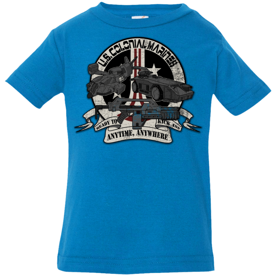 T-Shirts Cobalt / 6 Months Anytime Anywhere Infant Premium T-Shirt