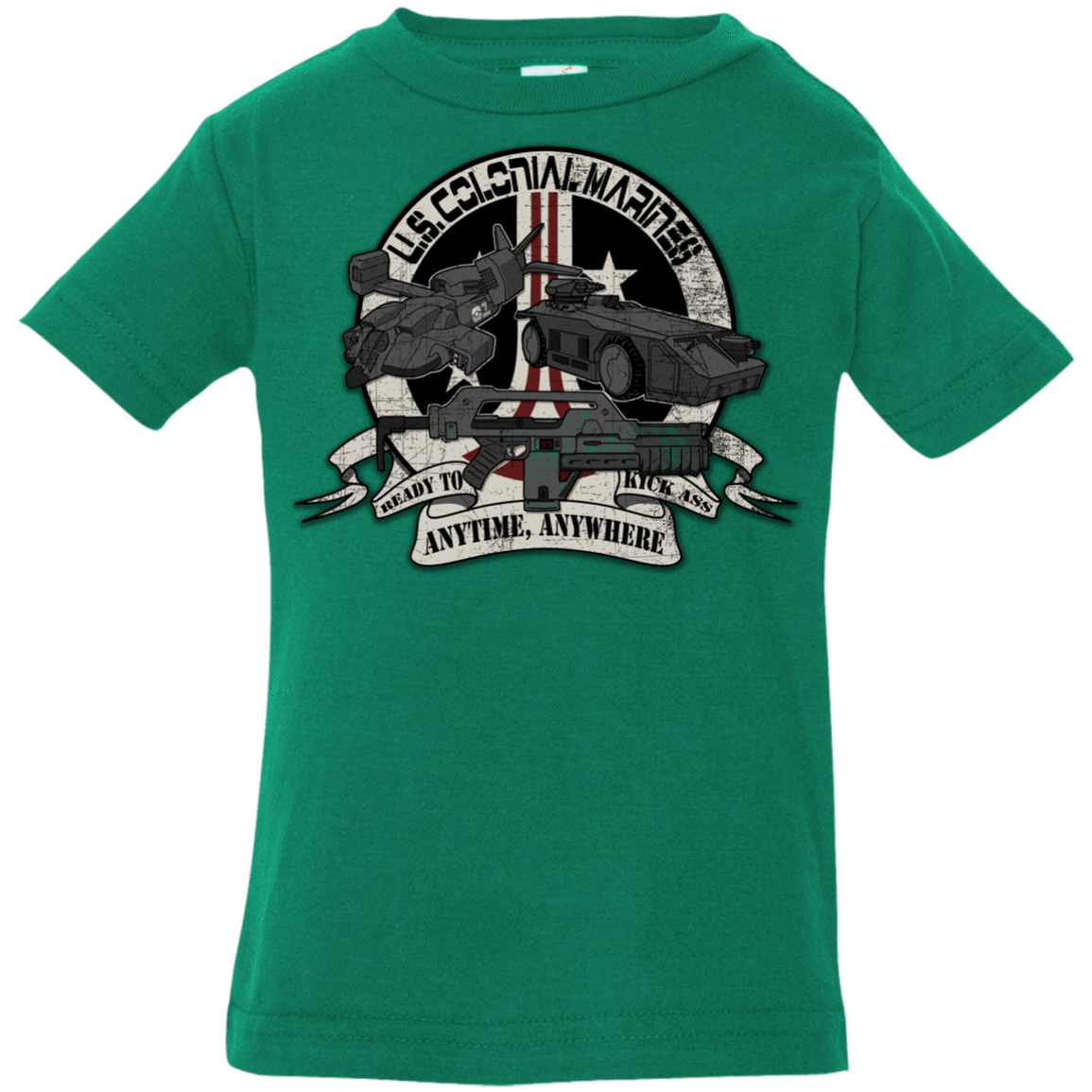 T-Shirts Kelly / 6 Months Anytime Anywhere Infant Premium T-Shirt