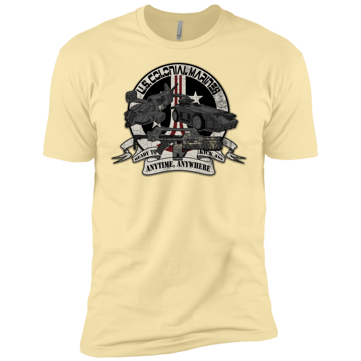 T-Shirts Banana Cream / X-Small Anytime Anywhere Men's Premium T-Shirt