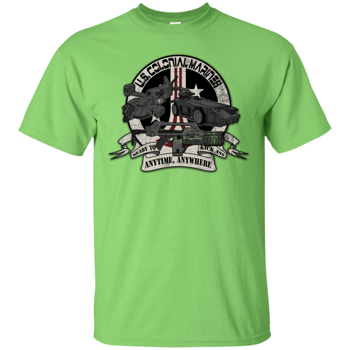 T-Shirts Lime / Small Anytime Anywhere T-Shirt