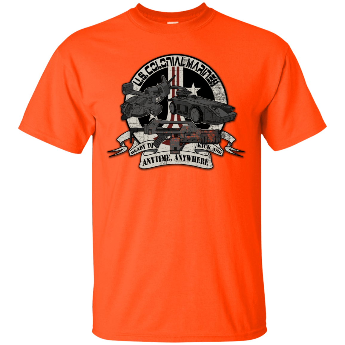 T-Shirts Orange / Small Anytime Anywhere T-Shirt