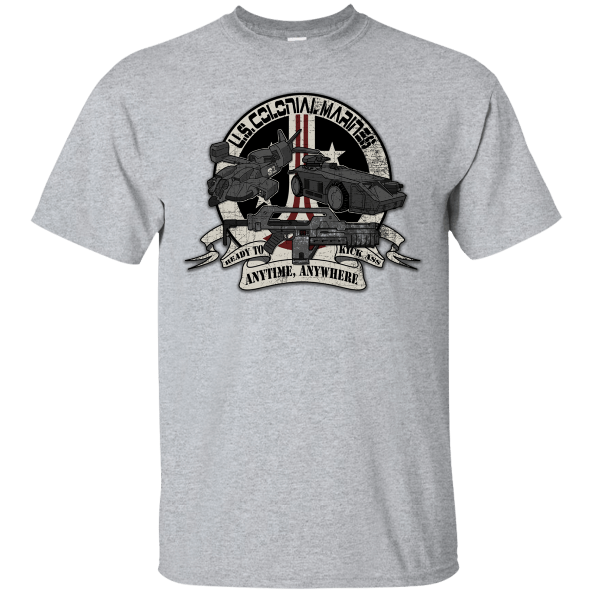T-Shirts Sport Grey / Small Anytime Anywhere T-Shirt