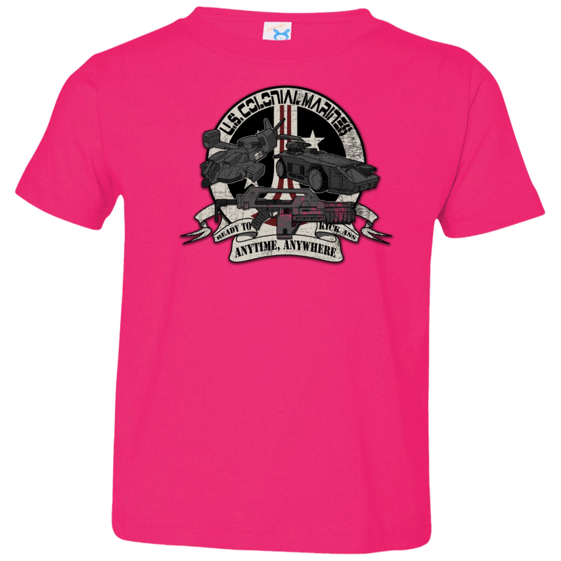 T-Shirts Hot Pink / 2T Anytime Anywhere Toddler Premium T-Shirt