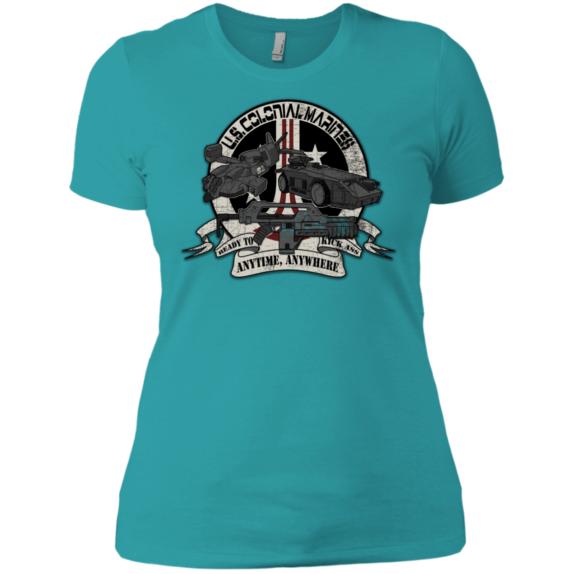 T-Shirts Tahiti Blue / X-Small Anytime Anywhere Women's Premium T-Shirt