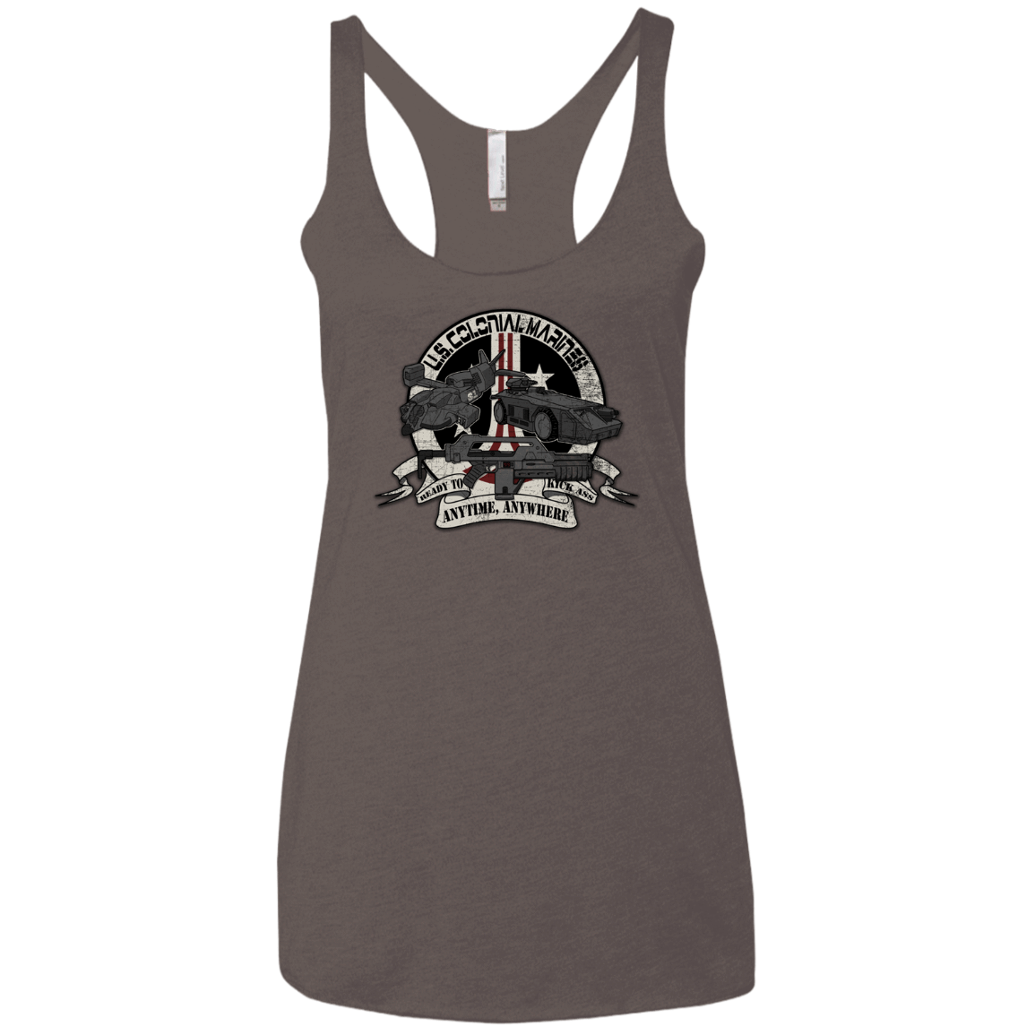 T-Shirts Macchiato / X-Small Anytime Anywhere Women's Triblend Racerback Tank