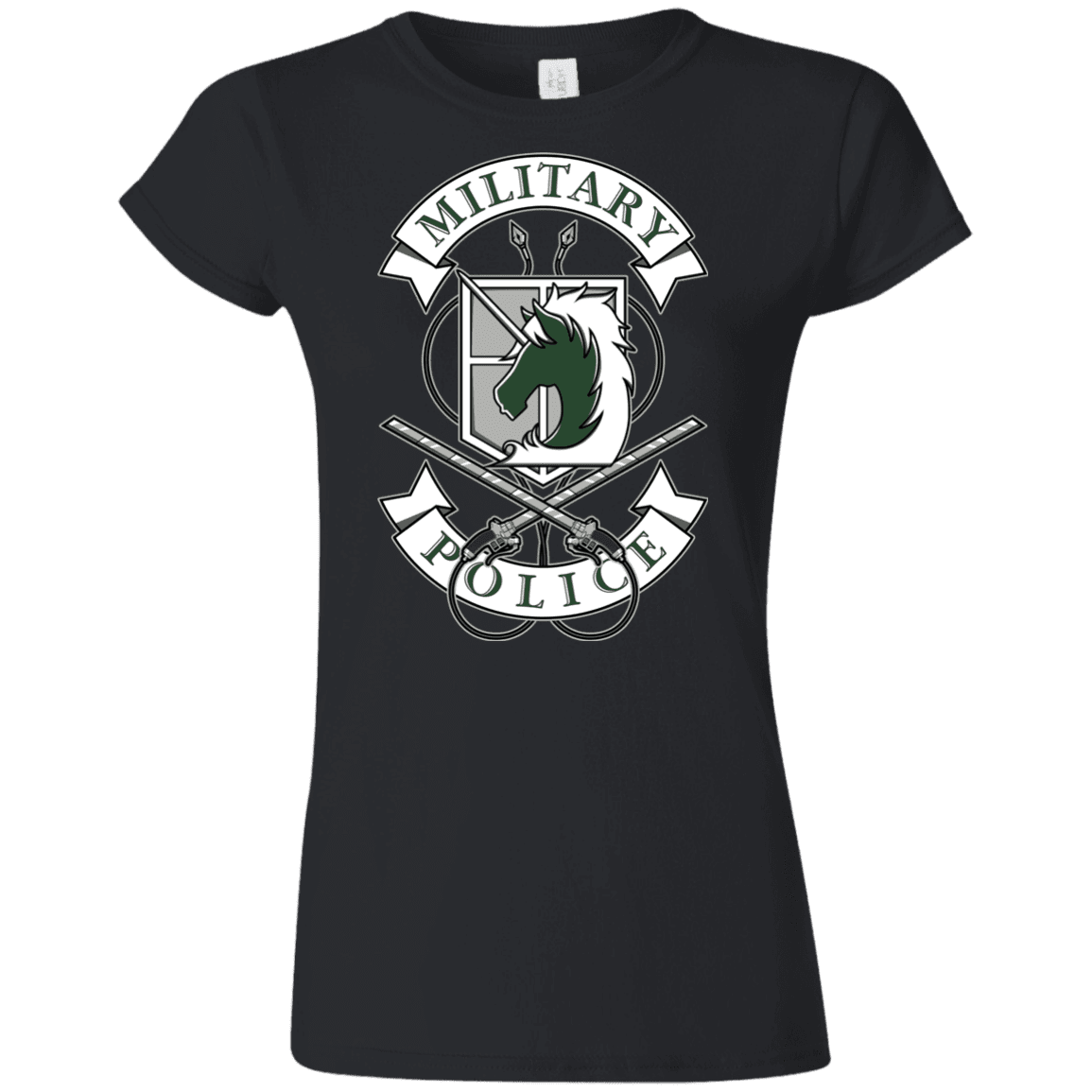 T-Shirts Black / S AoT Military Police Junior Slimmer-Fit T-Shirt