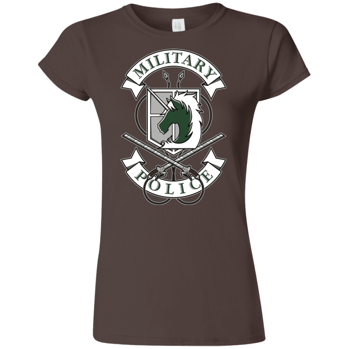 T-Shirts Dark Chocolate / S AoT Military Police Junior Slimmer-Fit T-Shirt