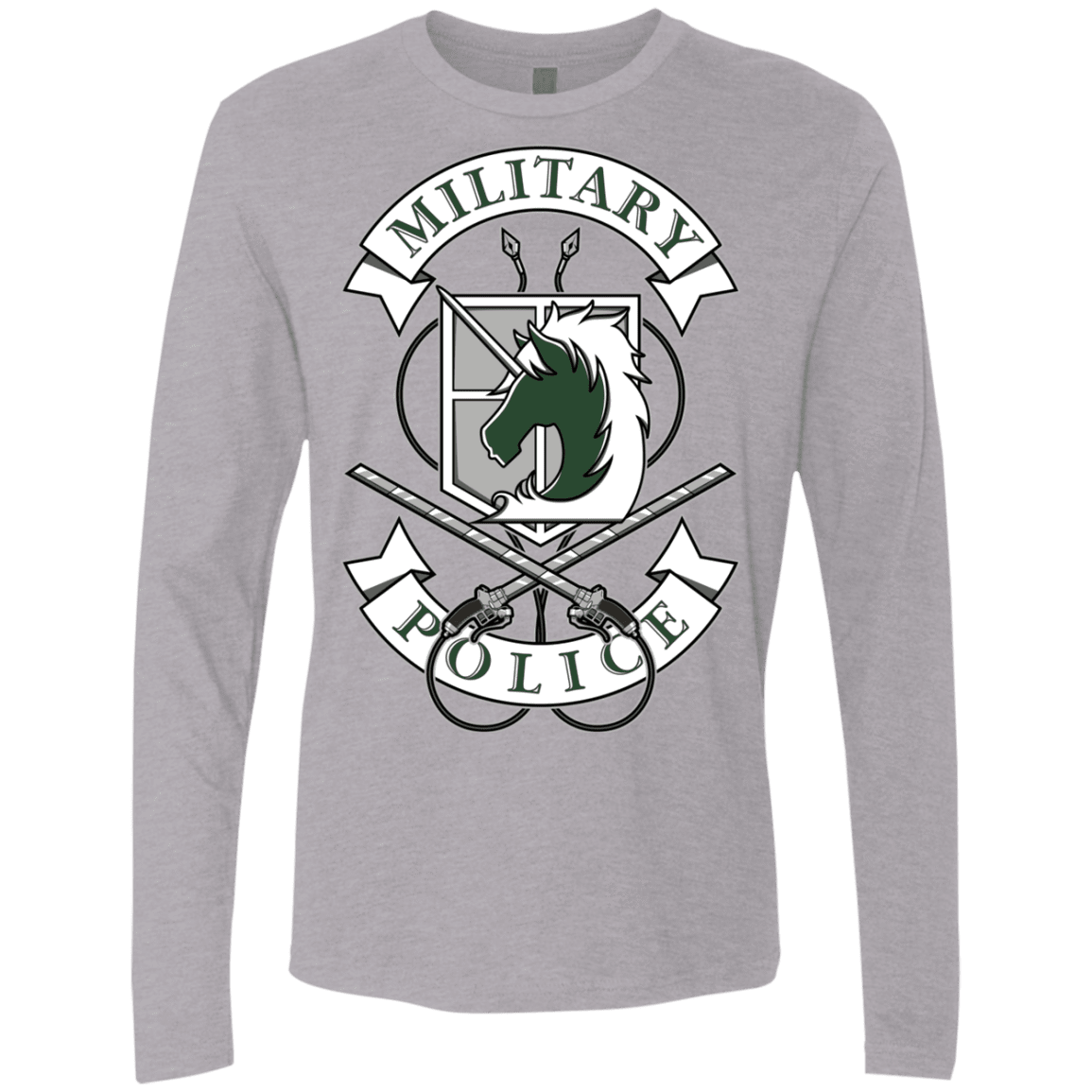 T-Shirts Heather Grey / S AoT Military Police Men's Premium Long Sleeve