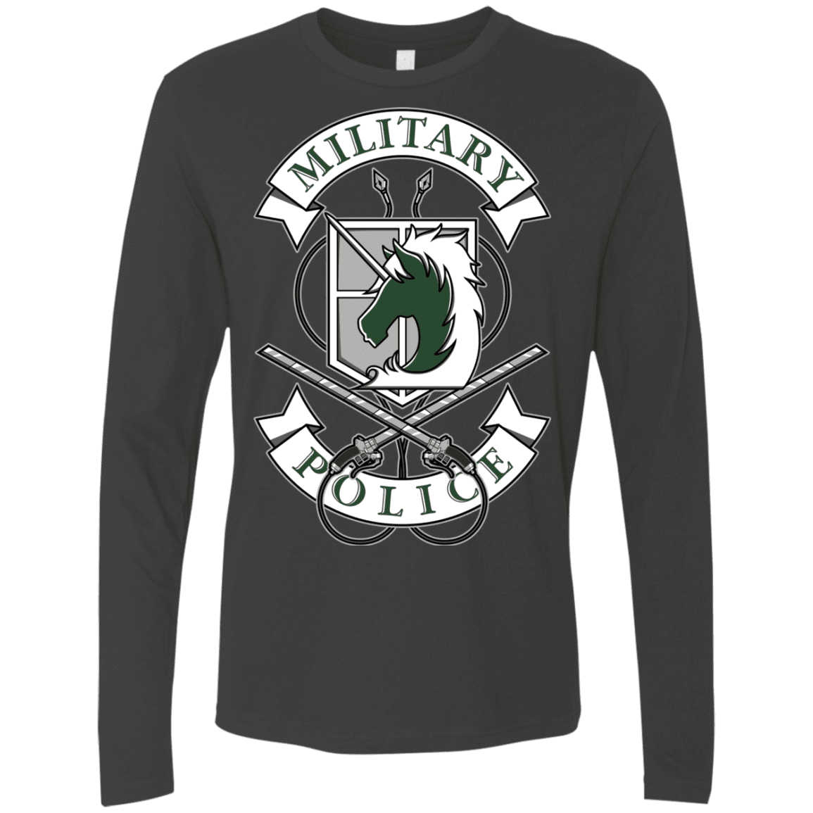T-Shirts Heavy Metal / S AoT Military Police Men's Premium Long Sleeve