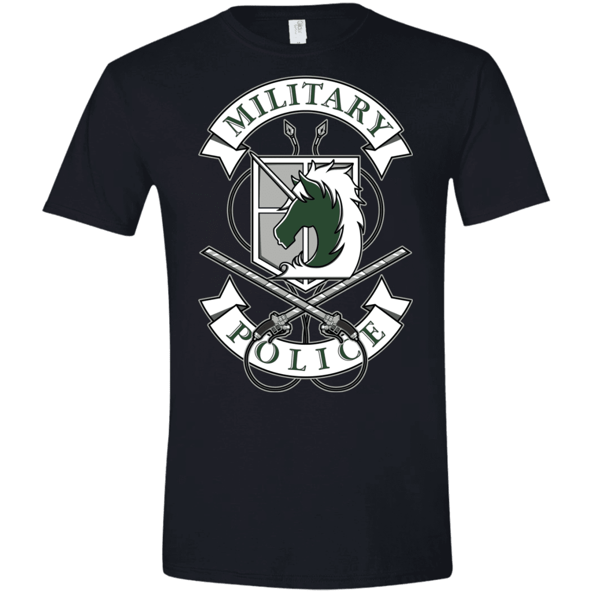 T-Shirts Black / X-Small AoT Military Police Men's Semi-Fitted Softstyle