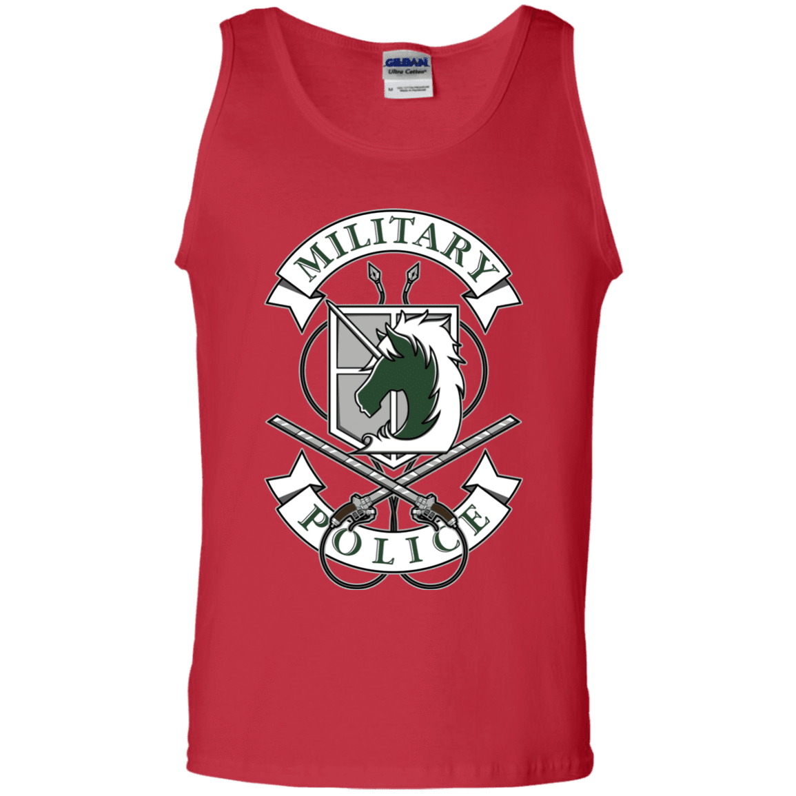 T-Shirts Red / S AoT Military Police Men's Tank Top