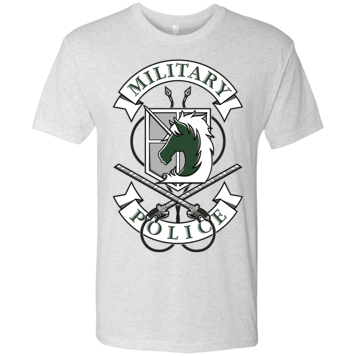 T-Shirts Heather White / S AoT Military Police Men's Triblend T-Shirt