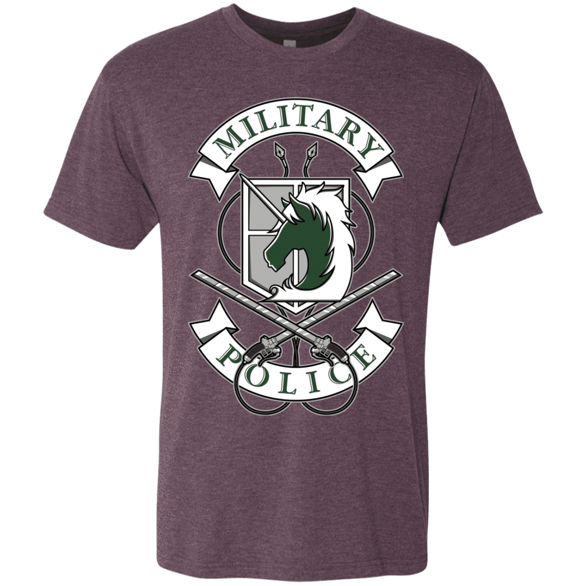 T-Shirts Vintage Purple / S AoT Military Police Men's Triblend T-Shirt