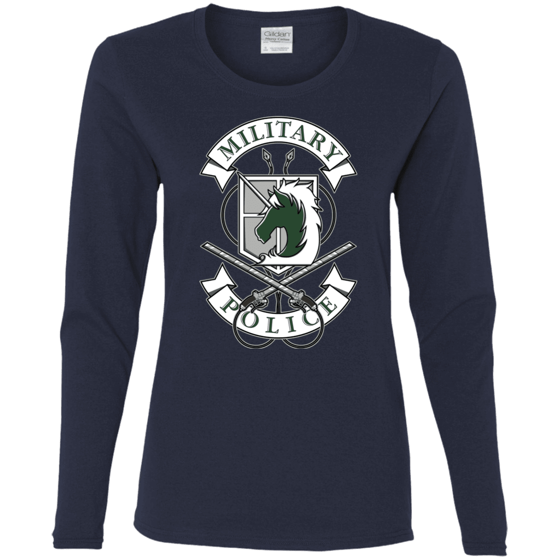 T-Shirts Navy / S AoT Military Police Women's Long Sleeve T-Shirt
