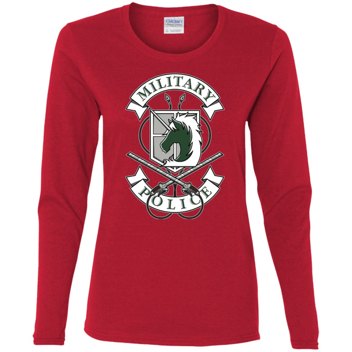 T-Shirts Red / S AoT Military Police Women's Long Sleeve T-Shirt