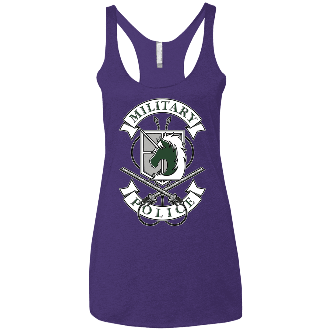 T-Shirts Purple Rush / X-Small AoT Military Police Women's Triblend Racerback Tank