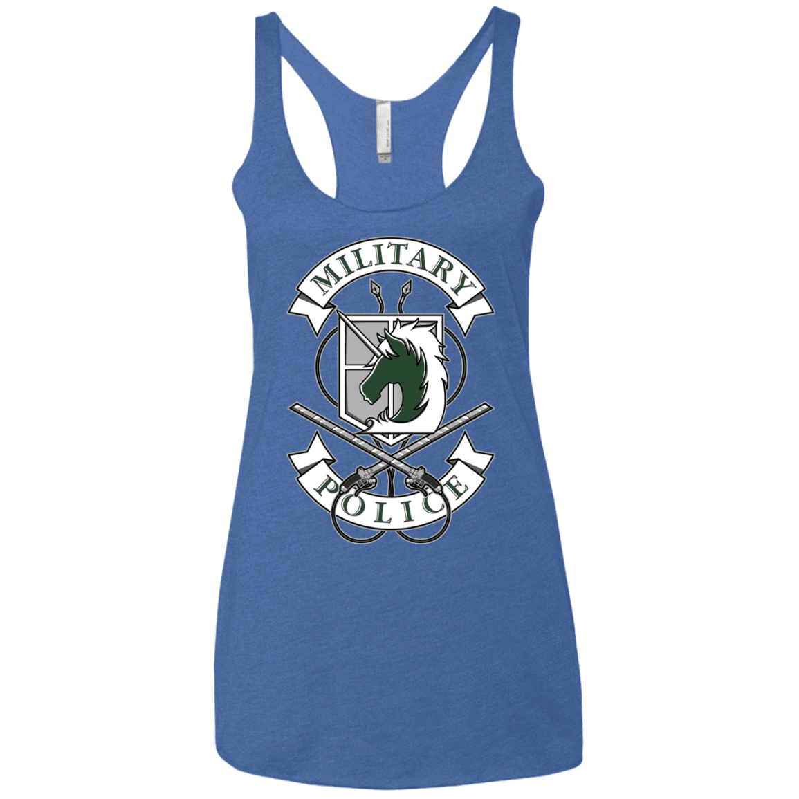 T-Shirts Vintage Royal / X-Small AoT Military Police Women's Triblend Racerback Tank