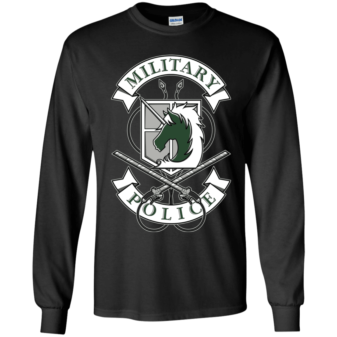 T-Shirts Black / YS AoT Military Police Youth Long Sleeve T-Shirt