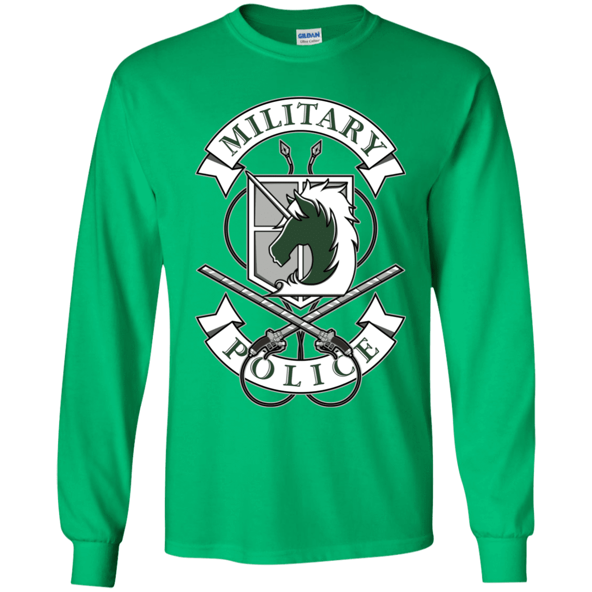 T-Shirts Irish Green / YS AoT Military Police Youth Long Sleeve T-Shirt
