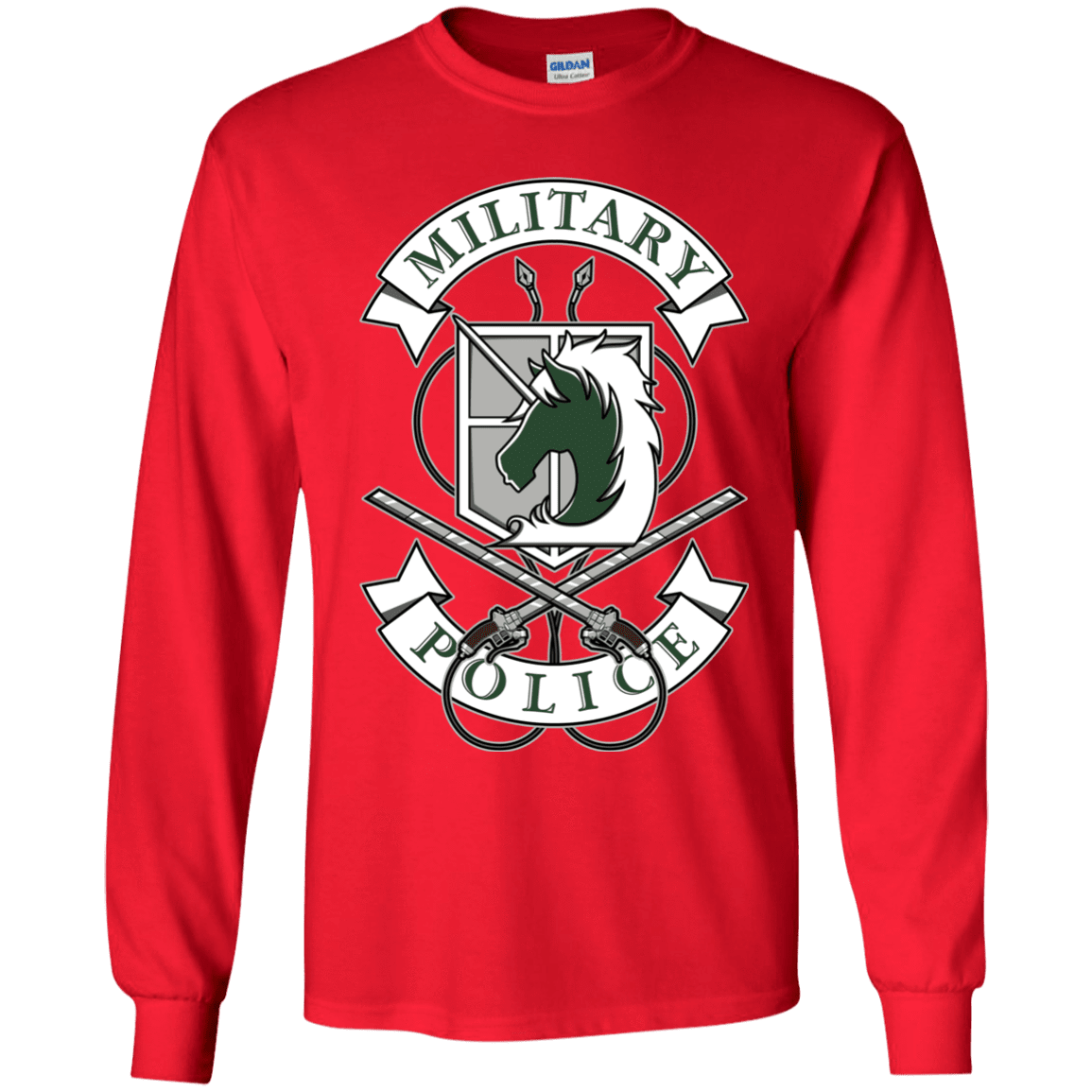 T-Shirts Red / YS AoT Military Police Youth Long Sleeve T-Shirt