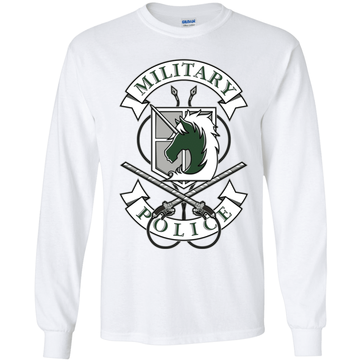 T-Shirts White / YS AoT Military Police Youth Long Sleeve T-Shirt