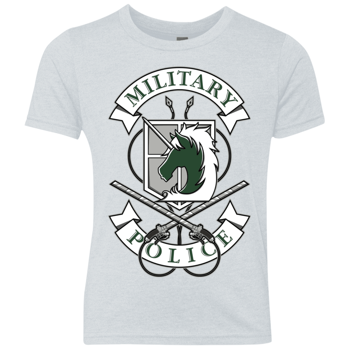 T-Shirts Heather White / YXS AoT Military Police Youth Triblend T-Shirt