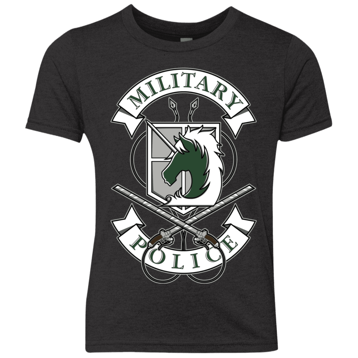 T-Shirts Vintage Black / YXS AoT Military Police Youth Triblend T-Shirt