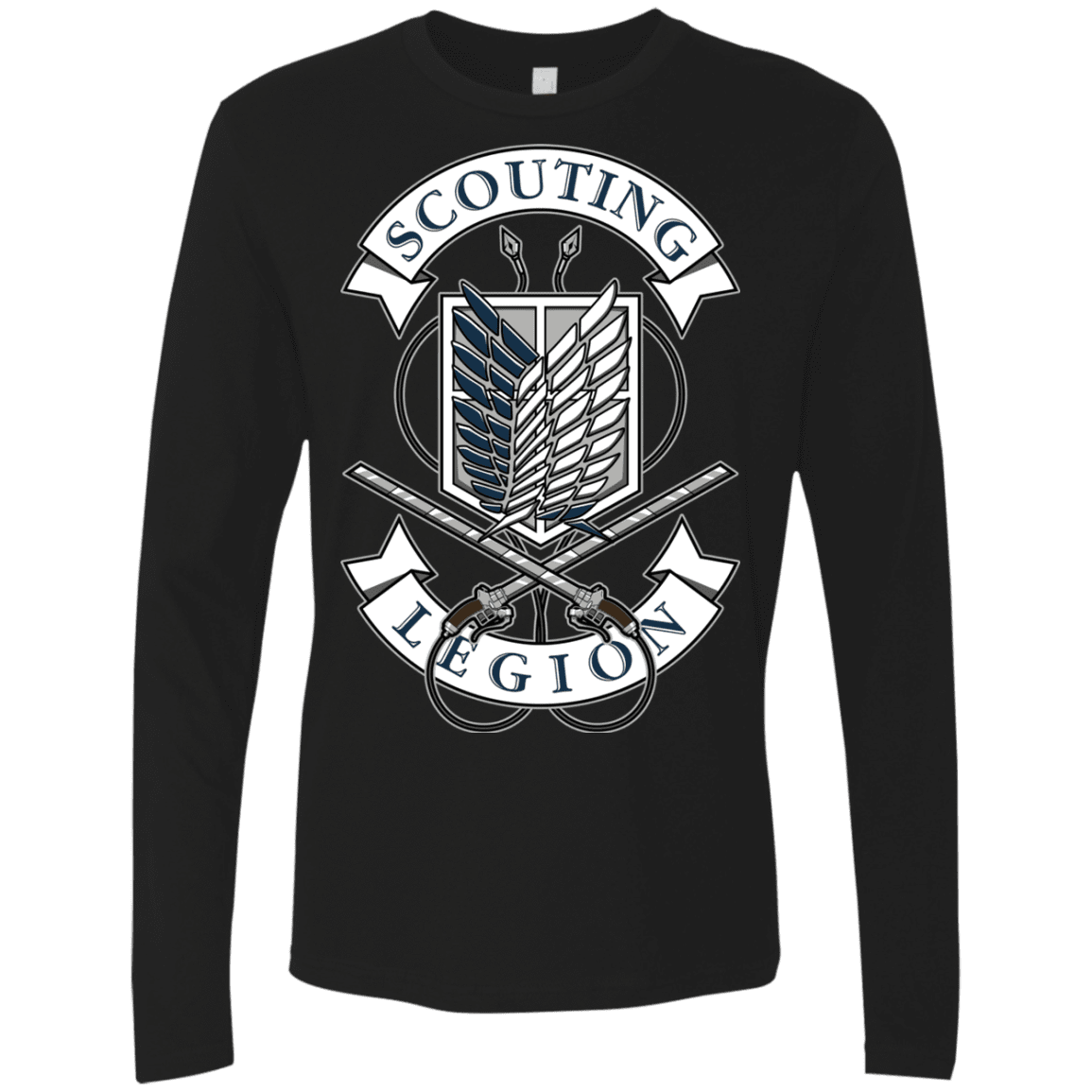 T-Shirts Black / S AoT Scouting Legion Men's Premium Long Sleeve