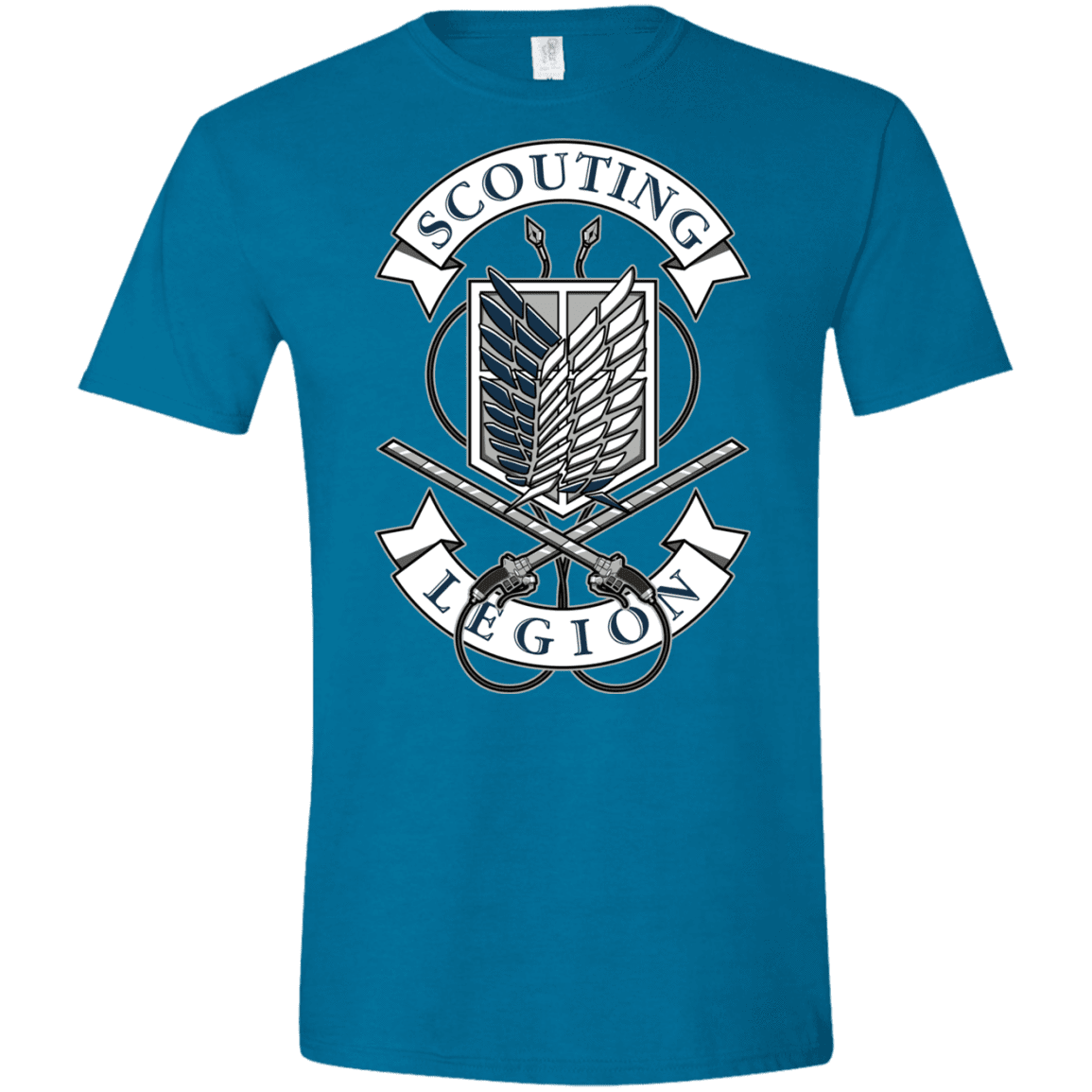 T-Shirts Antique Sapphire / S AoT Scouting Legion Men's Semi-Fitted Softstyle