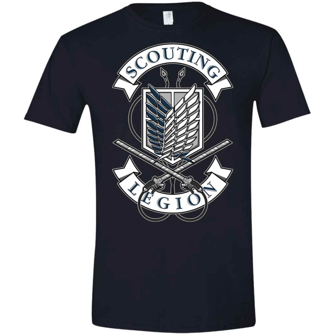 T-Shirts Black / X-Small AoT Scouting Legion Men's Semi-Fitted Softstyle