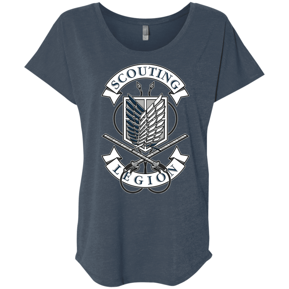 T-Shirts Indigo / X-Small AoT Scouting Legion Triblend Dolman Sleeve