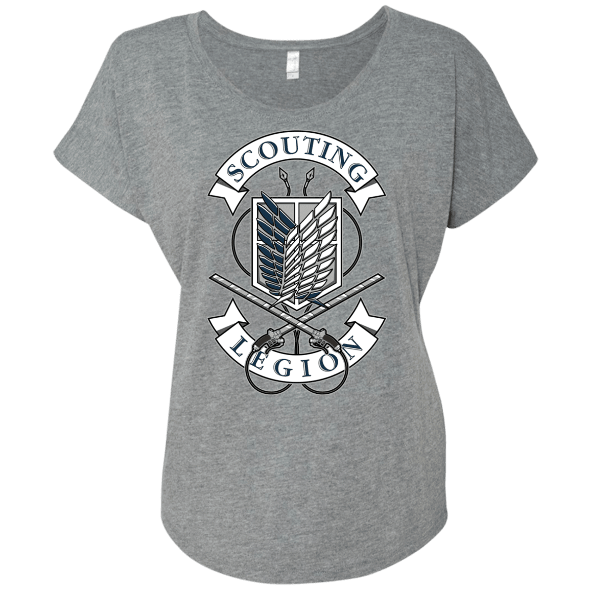 T-Shirts Premium Heather / X-Small AoT Scouting Legion Triblend Dolman Sleeve
