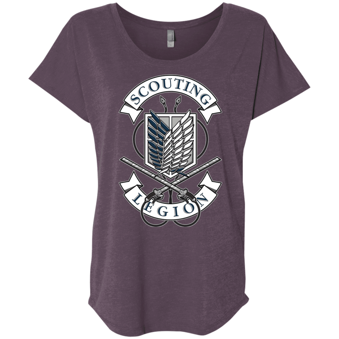 T-Shirts Vintage Purple / X-Small AoT Scouting Legion Triblend Dolman Sleeve
