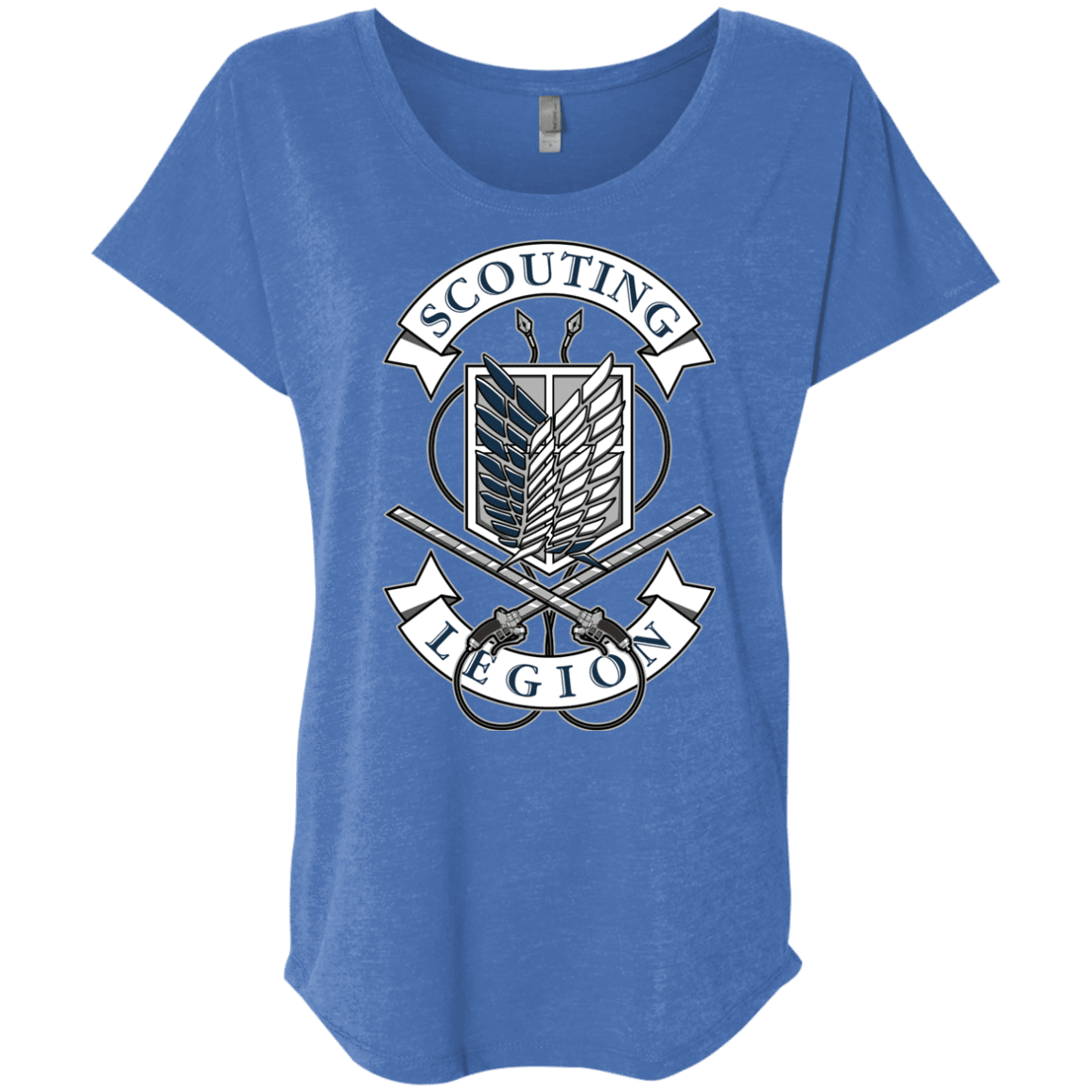T-Shirts Vintage Royal / X-Small AoT Scouting Legion Triblend Dolman Sleeve