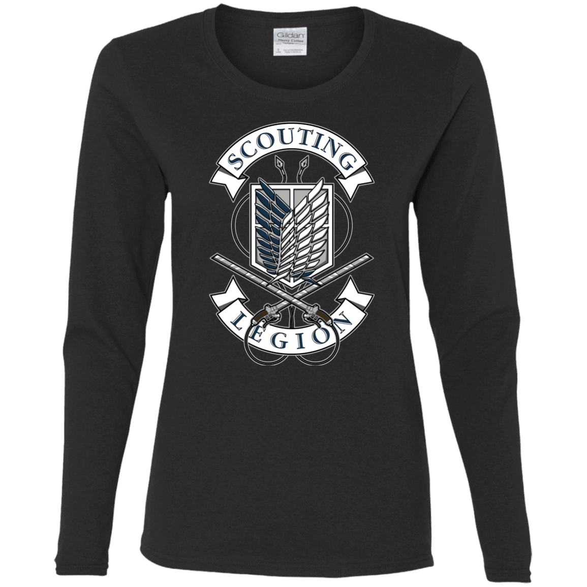 T-Shirts Black / S AoT Scouting Legion Women's Long Sleeve T-Shirt