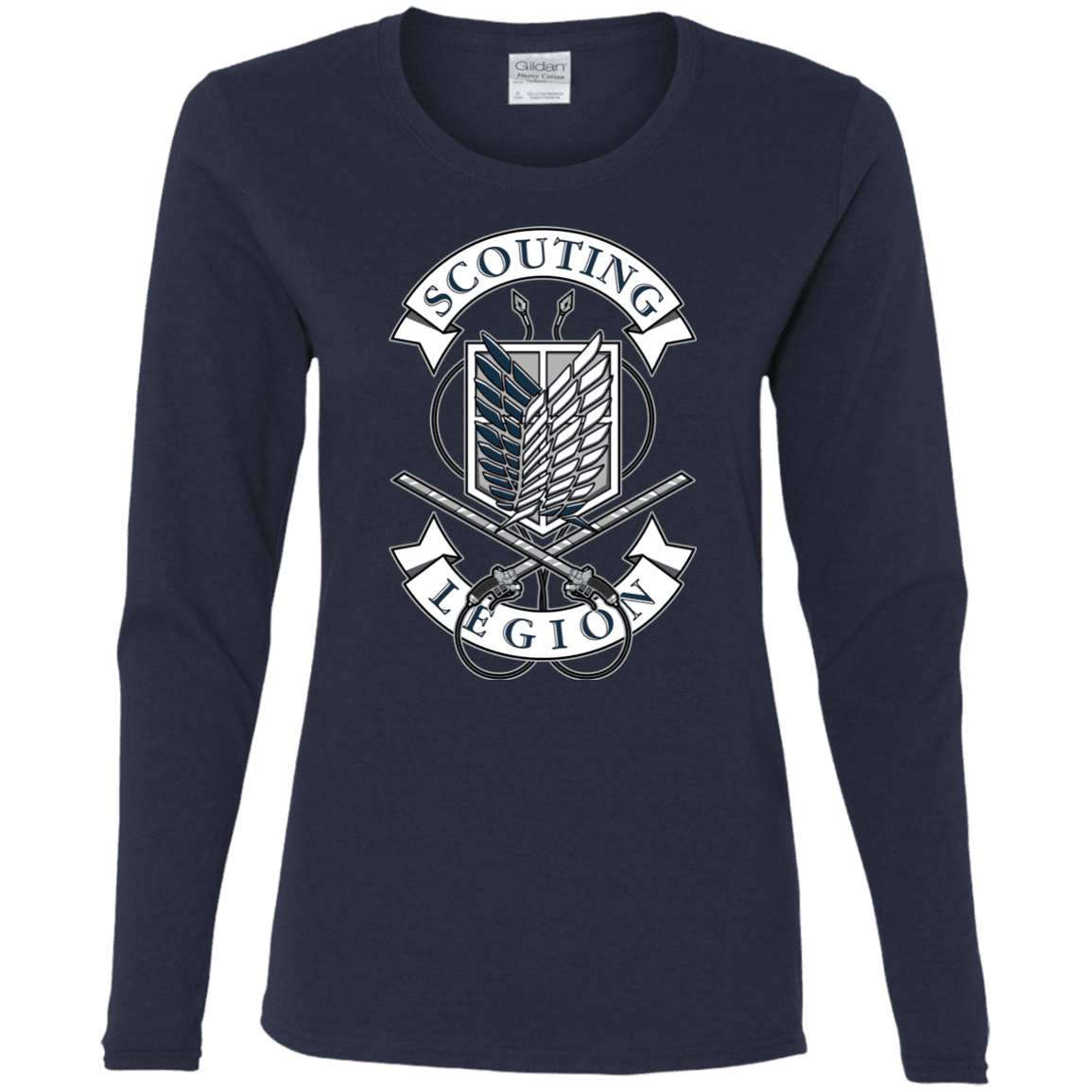T-Shirts Navy / S AoT Scouting Legion Women's Long Sleeve T-Shirt