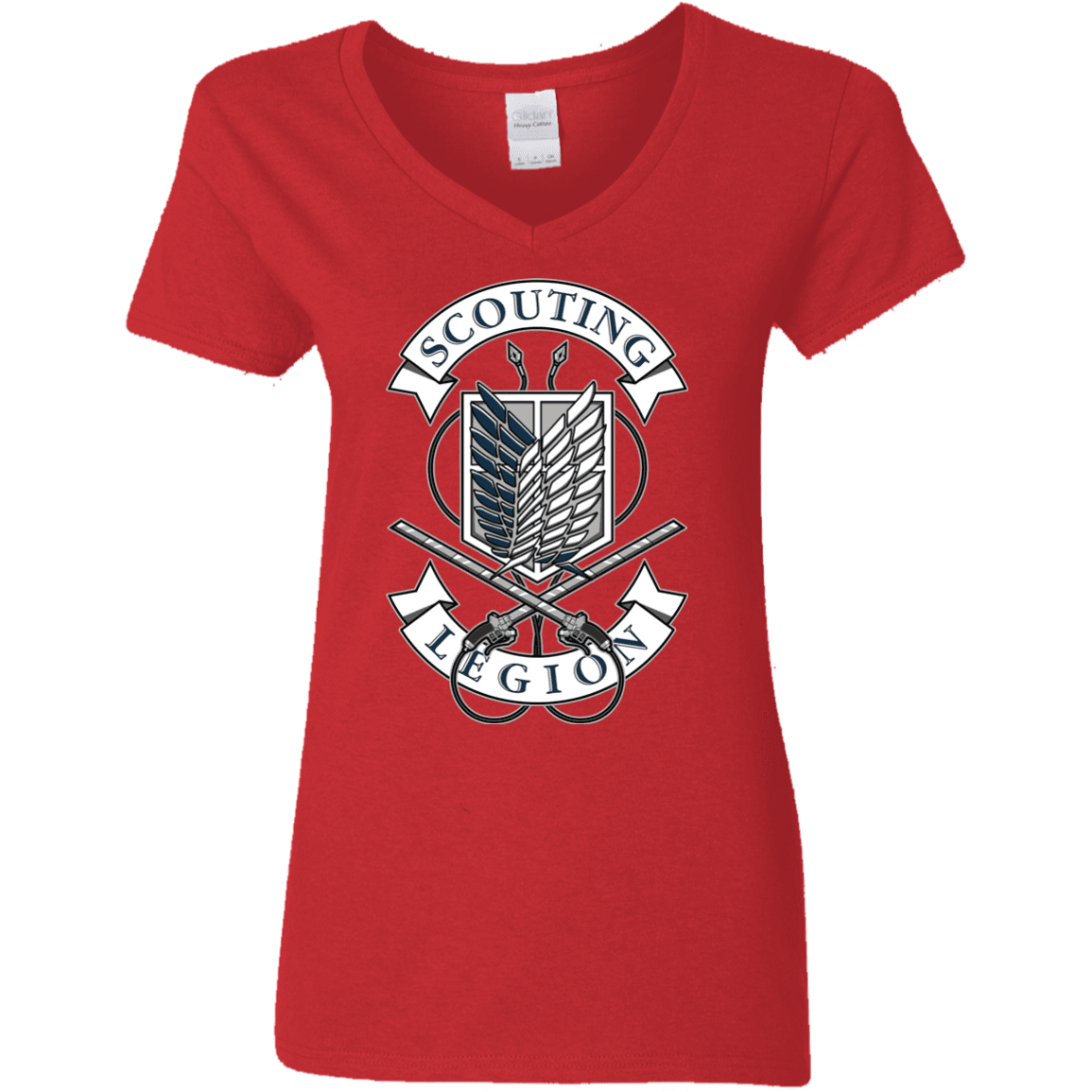 T-Shirts Red / S AoT Scouting Legion Women's V-Neck T-Shirt
