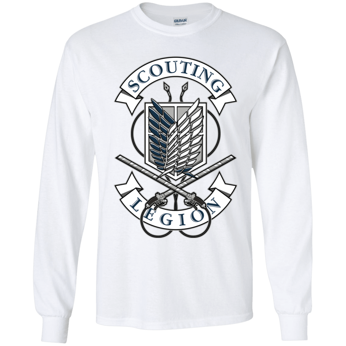 T-Shirts White / YS AoT Scouting Legion Youth Long Sleeve T-Shirt