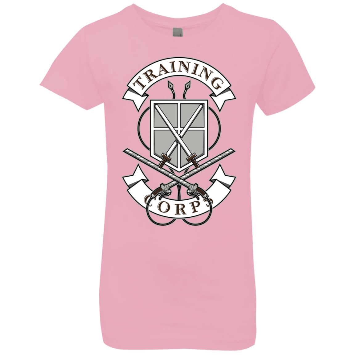 T-Shirts Light Pink / YXS AoT Training Corps Girls Premium T-Shirt