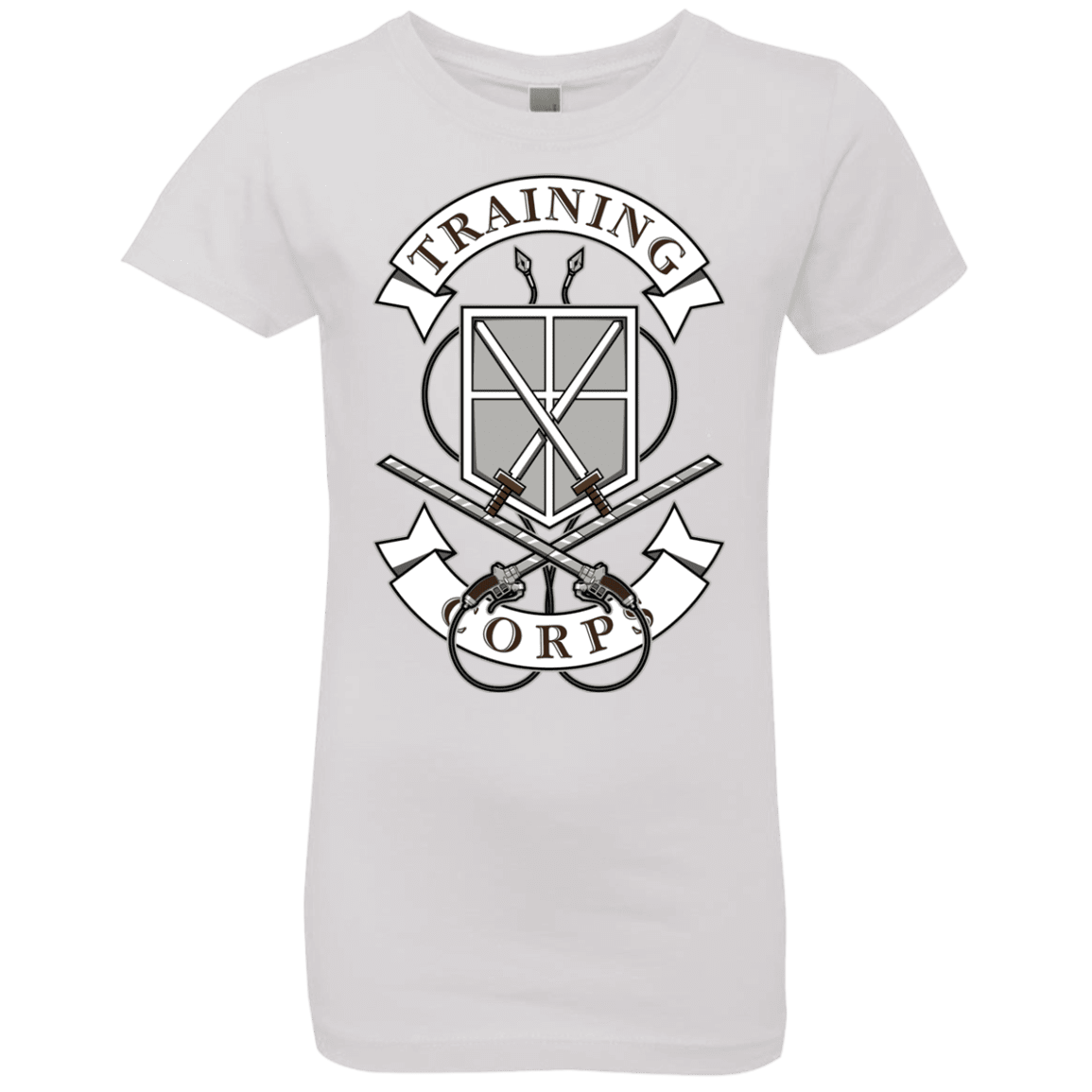 T-Shirts White / YXS AoT Training Corps Girls Premium T-Shirt