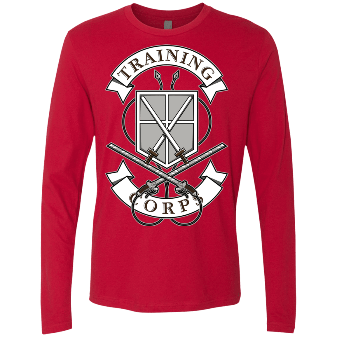 T-Shirts Red / S AoT Training Corps Men's Premium Long Sleeve