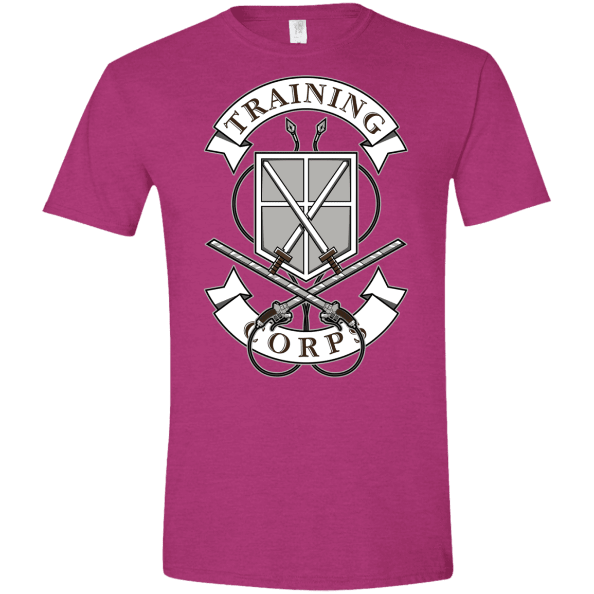 T-Shirts Antique Heliconia / S AoT Training Corps Men's Semi-Fitted Softstyle