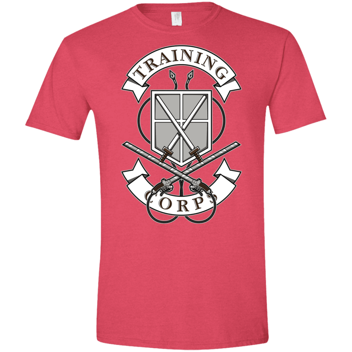 T-Shirts Heather Red / S AoT Training Corps Men's Semi-Fitted Softstyle