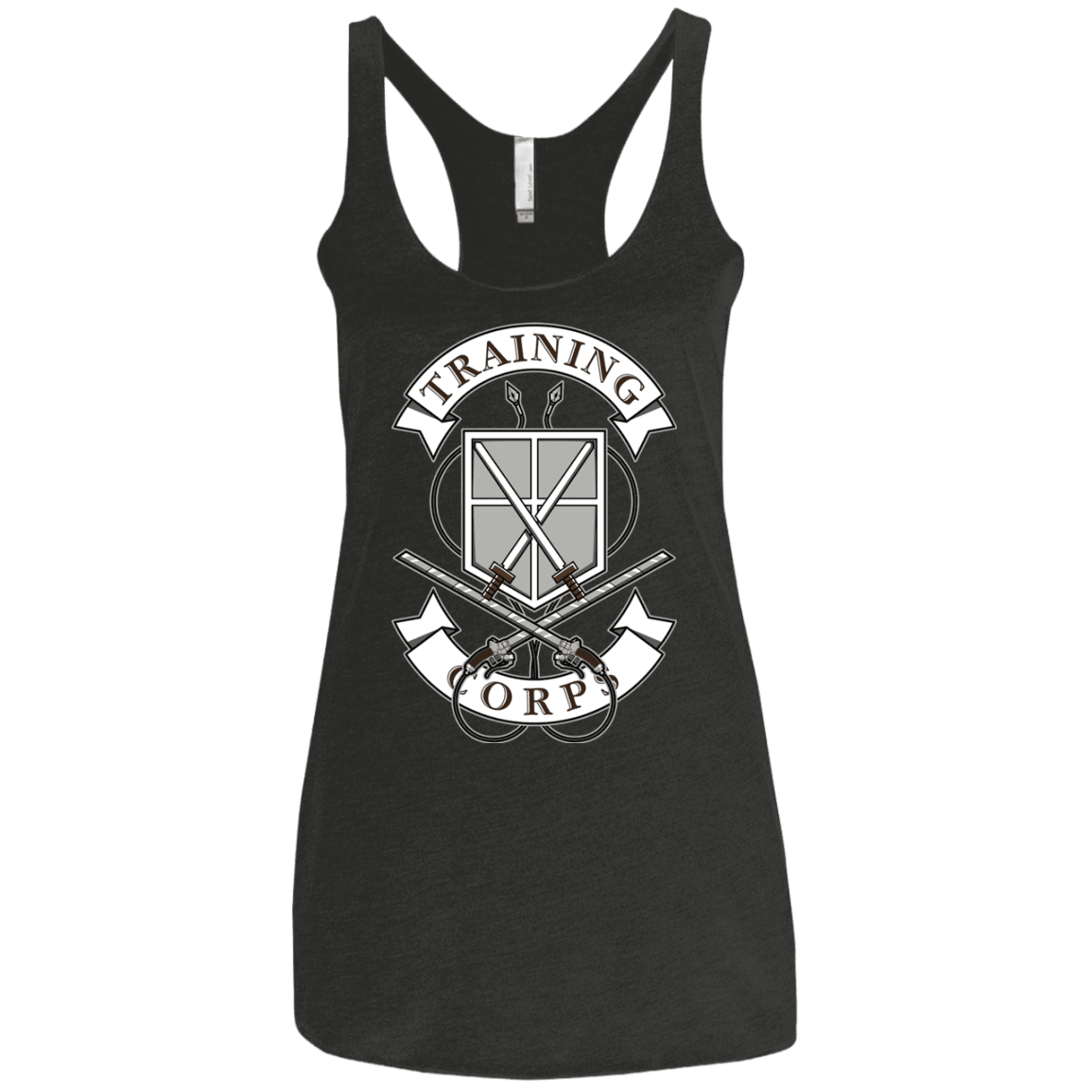 T-Shirts Vintage Black / X-Small AoT Training Corps Women's Triblend Racerback Tank