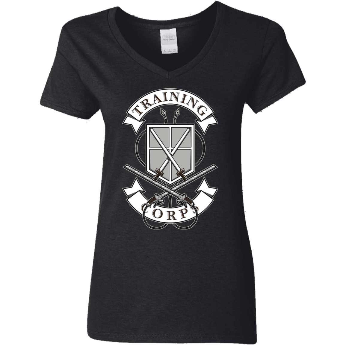 T-Shirts Black / S AoT Training Corps Women's V-Neck T-Shirt
