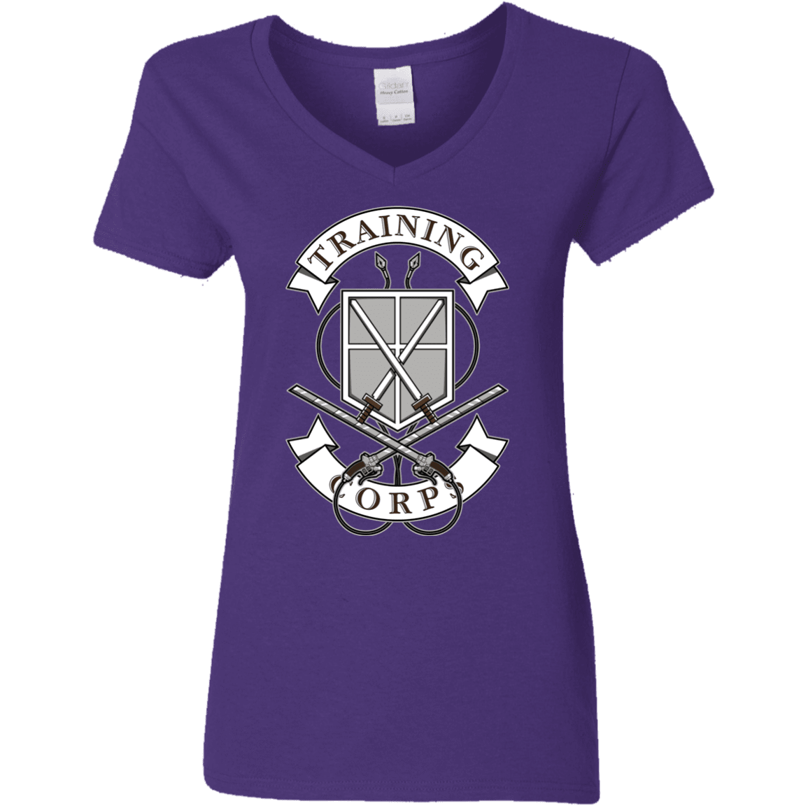 T-Shirts Purple / S AoT Training Corps Women's V-Neck T-Shirt