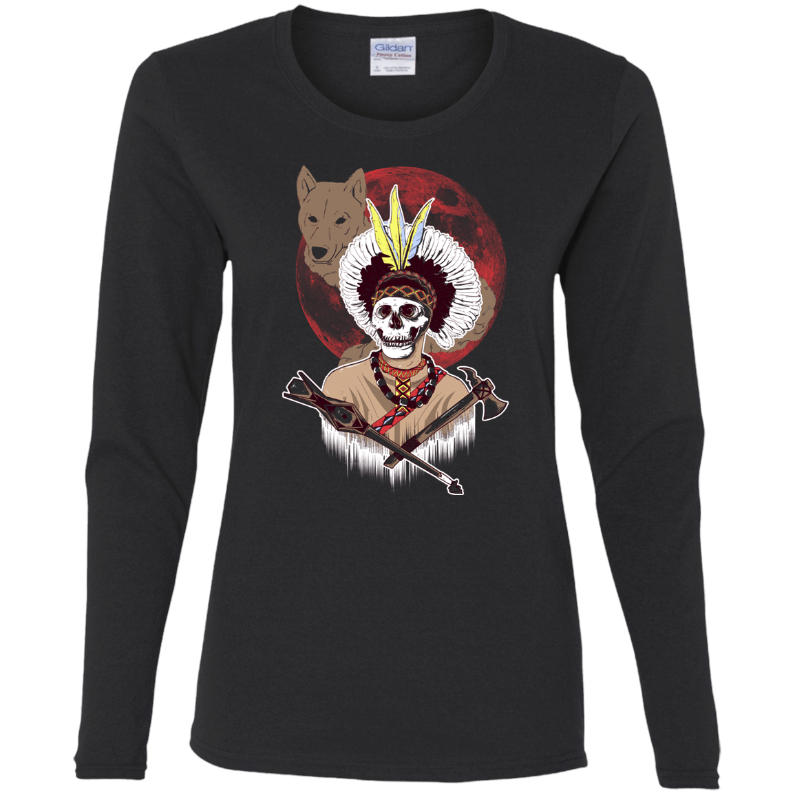 T-Shirts Black / S Apache Women's Long Sleeve T-Shirt