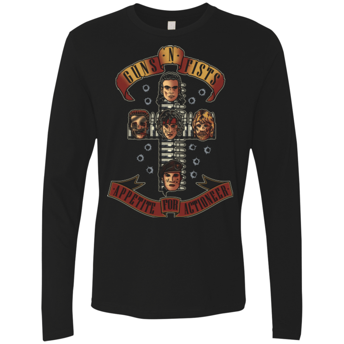 T-Shirts Black / Small Appetite for Actioneer Men's Premium Long Sleeve